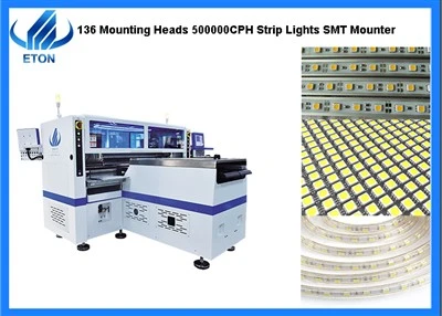 LED-Streifenlicht 136 Montageköpfe 500000CPH Geschwindigkeit SMT-Maschine